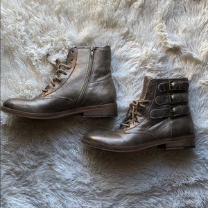 Matisse Metallic Leather Boots Anthropology